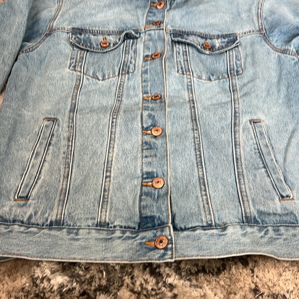 Forever 21 Jean jacket with embroidery “Cosmic World” size M - Picture 5 of 8